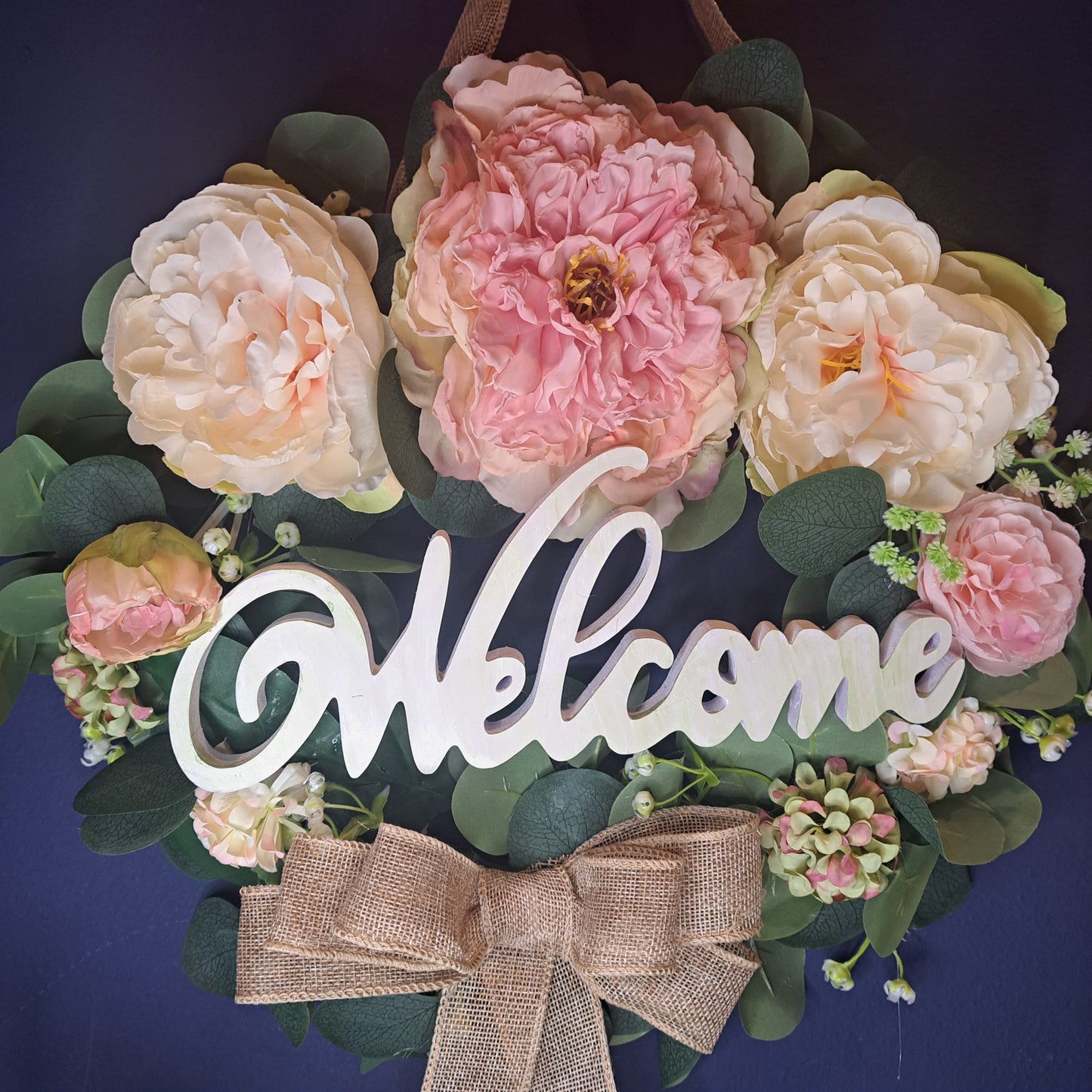 Pretty in Peony Pink Wreath